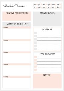 Monthly Planner
