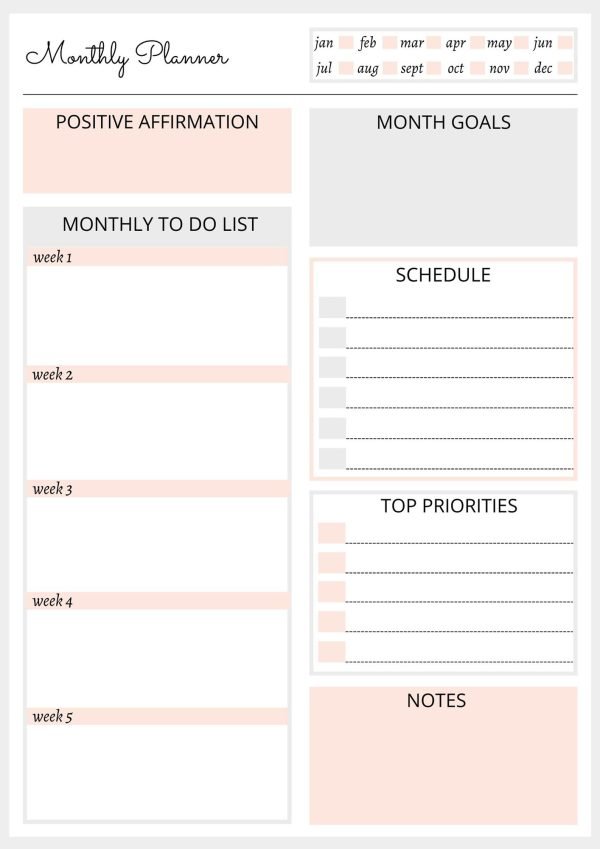Monthly Planner