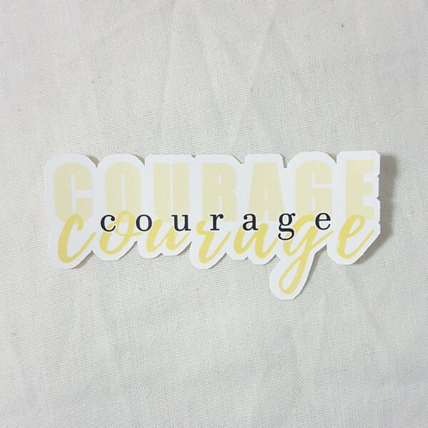 Courage Word Sticker