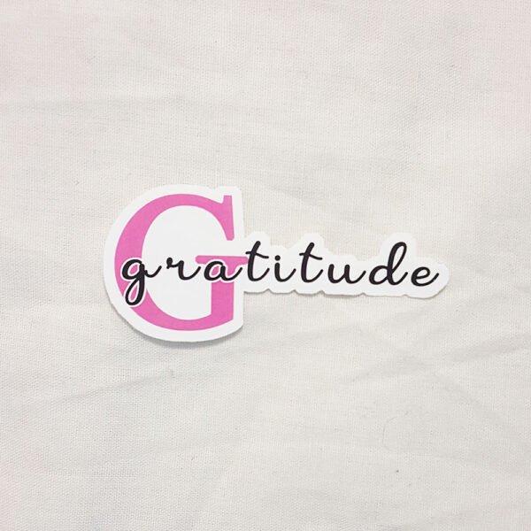 Gratitude Positive Word Sticker