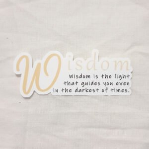Wisdom with Quote Sticker