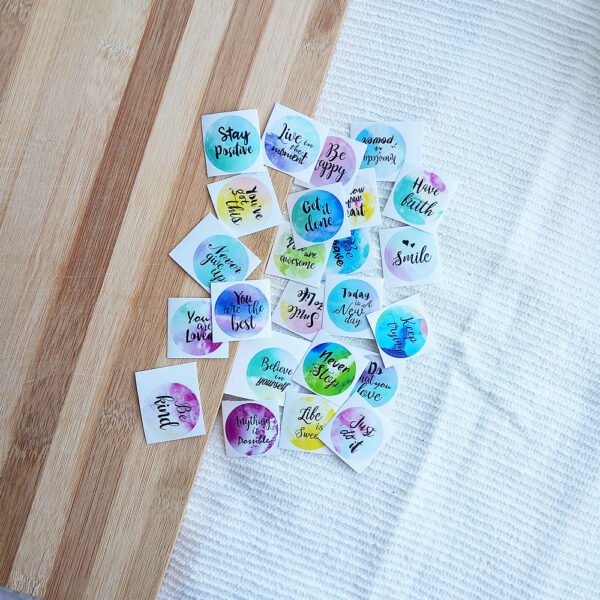 Mini Inspirational Quotes Sticker Sheet